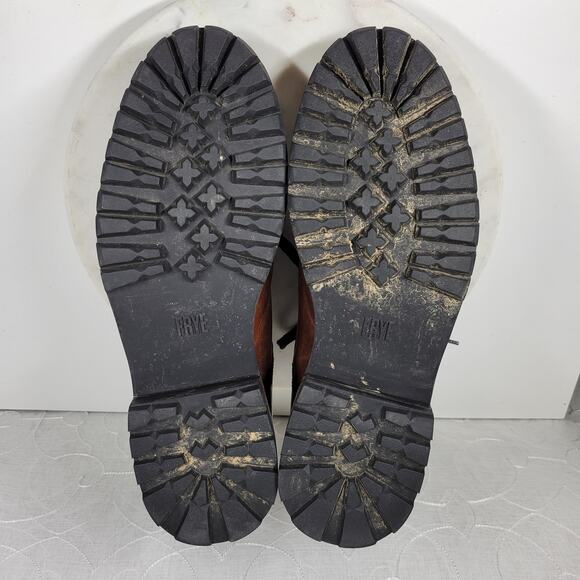 Frye George Norwegian Hiker Boots Mens 13 Brown Buckle Leather - Picture 6 of 16